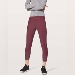Lululemon Tight Stuff Tight II 25”, size 6, redwood colour